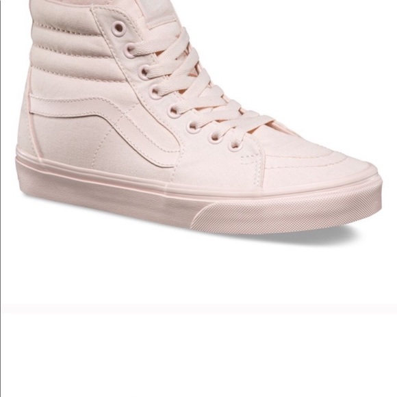 peach high top vans